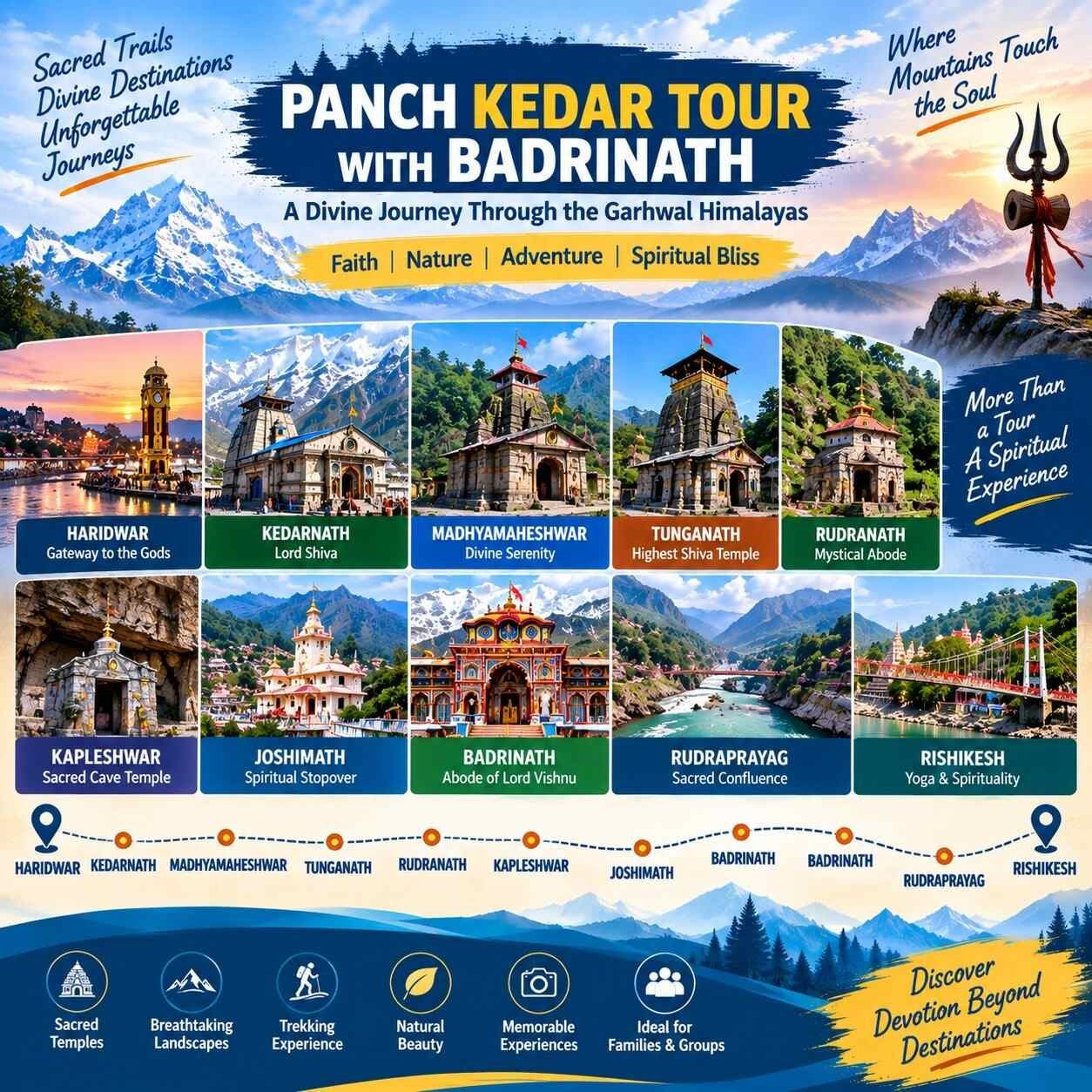 PANCH KEDAR TOUR WITH BADRINATH